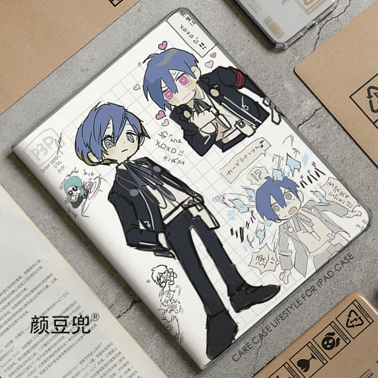 

PERSONA3 P3 Anime S.E.E.S For Samsung Galaxy Tab S9 Lite 8.7 2021Case SM-T220/T225 Tri-fold stand Cover Galaxy Tab S6 Lite S8 S7