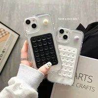 Silicone Suction Phone Holder Mat Multifunctional Suction Cup Wall Stand Square Anti-Slip Single-Sided Case Mount Back Sticker 1