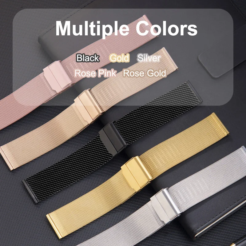 Multi-Size Metal Bracelet Strap with TPU Screen Protector and Case - Premium Watch Accessories