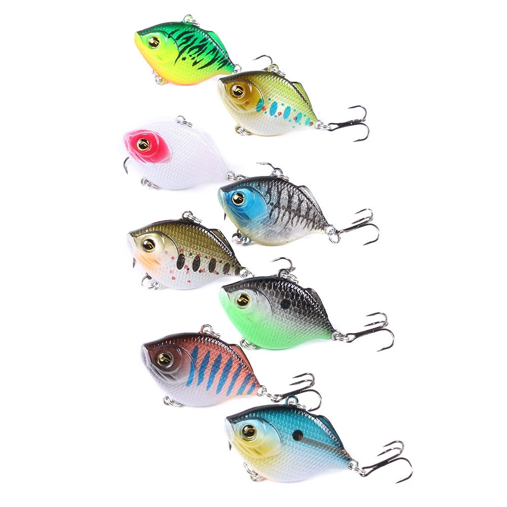 

Plastic VIB Lures 4cm 9g Vivid Vibrations Spoon Lure Fishing Bait Bass Artificial Hard Bait Cicada Lure VIB Bait 3D Eyes 30