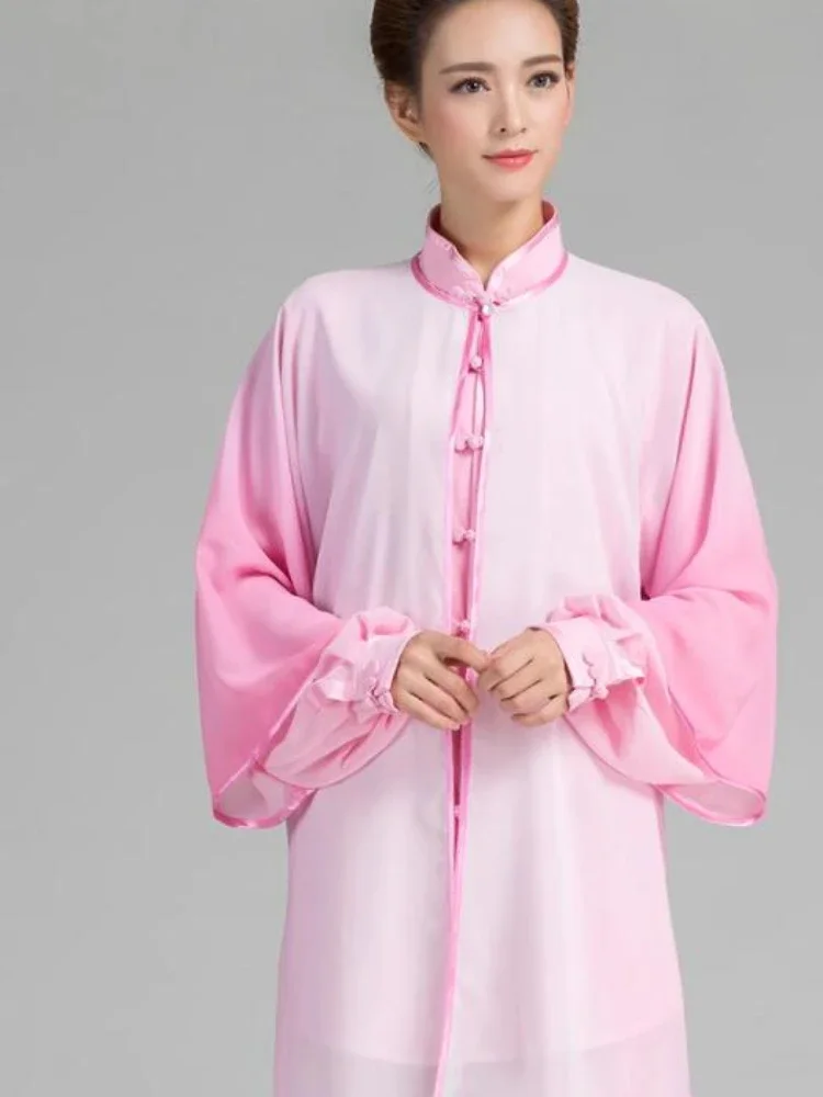Traditional Chinese Clothing TaiChi KungFu Uniform Wushu Blouse Martial Arts Wing Chun Tops Tai Chi Morning Exercise Clothes