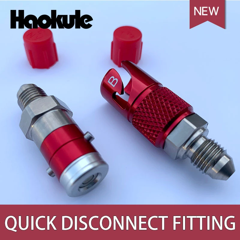 Haokule Titanium/aluminum An3 An3 Brake Line Fluid Quick Disconnect