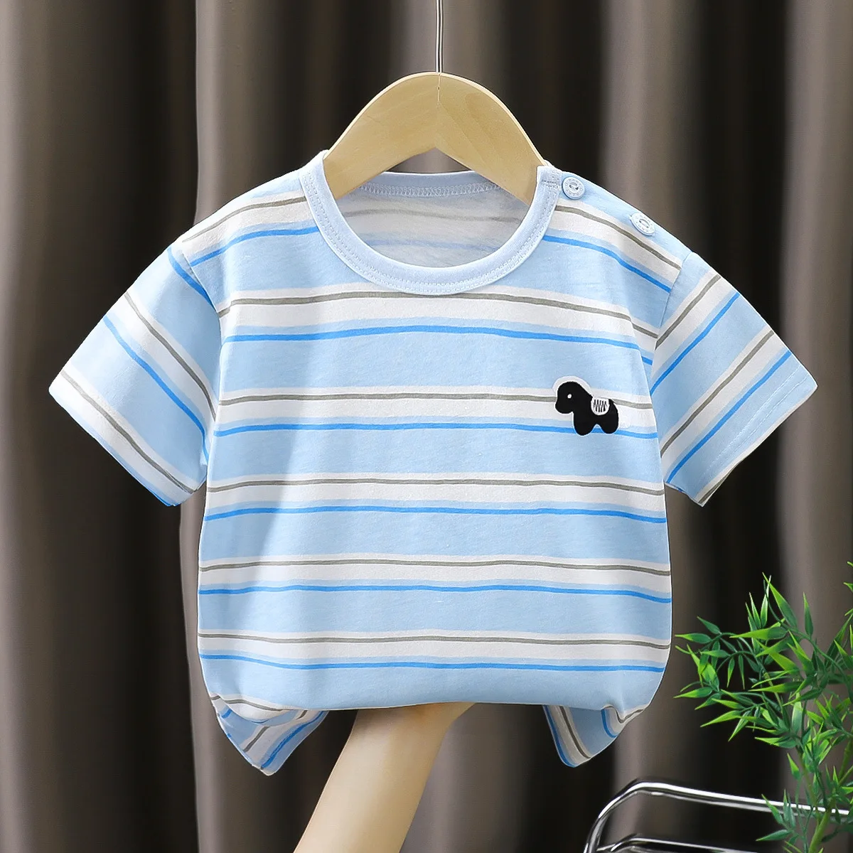 Boys Striped Cotton Tee 2
