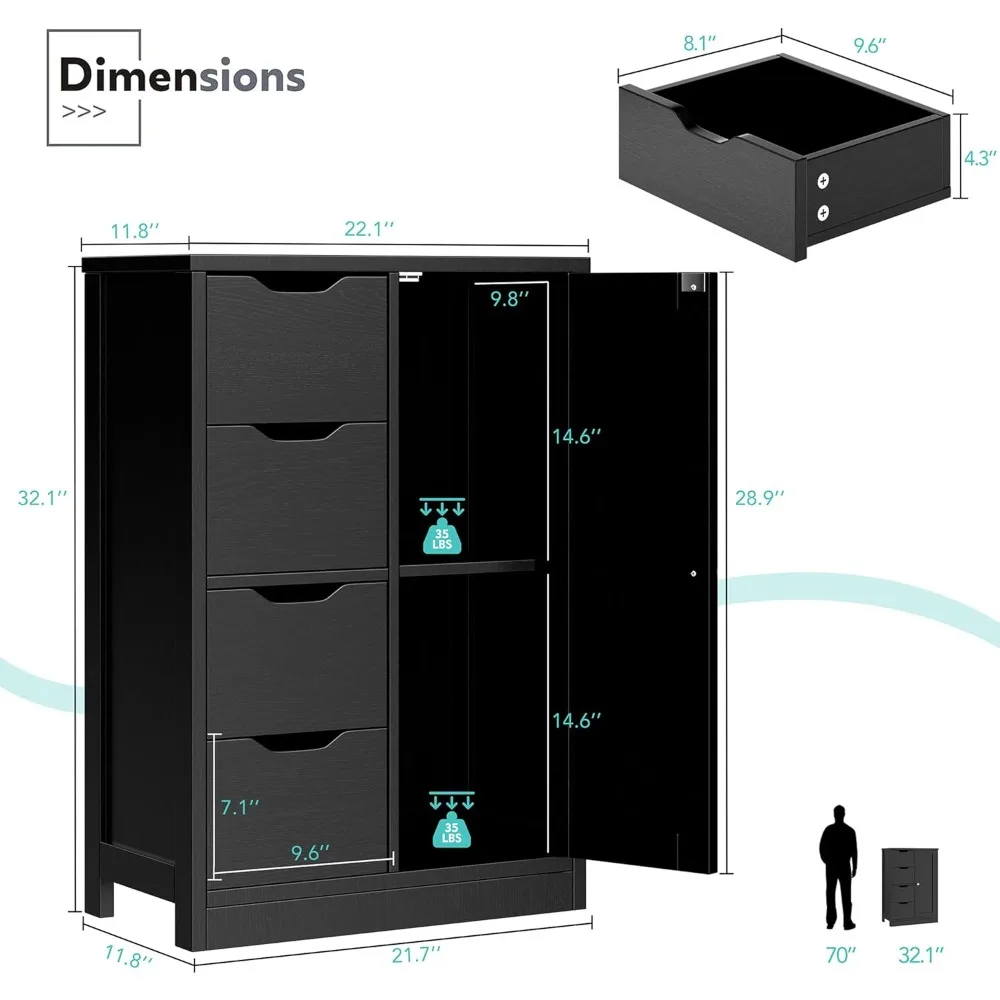 Wooden Floor Storage Cabinet 3