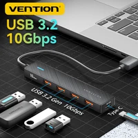 Vention New USB 3.2 Gen2 HUB 5 Ports Splitter 10Gbps USB A Type C HUB Multiport Adapter Laptop Expansion Desktop PC Accessories 1