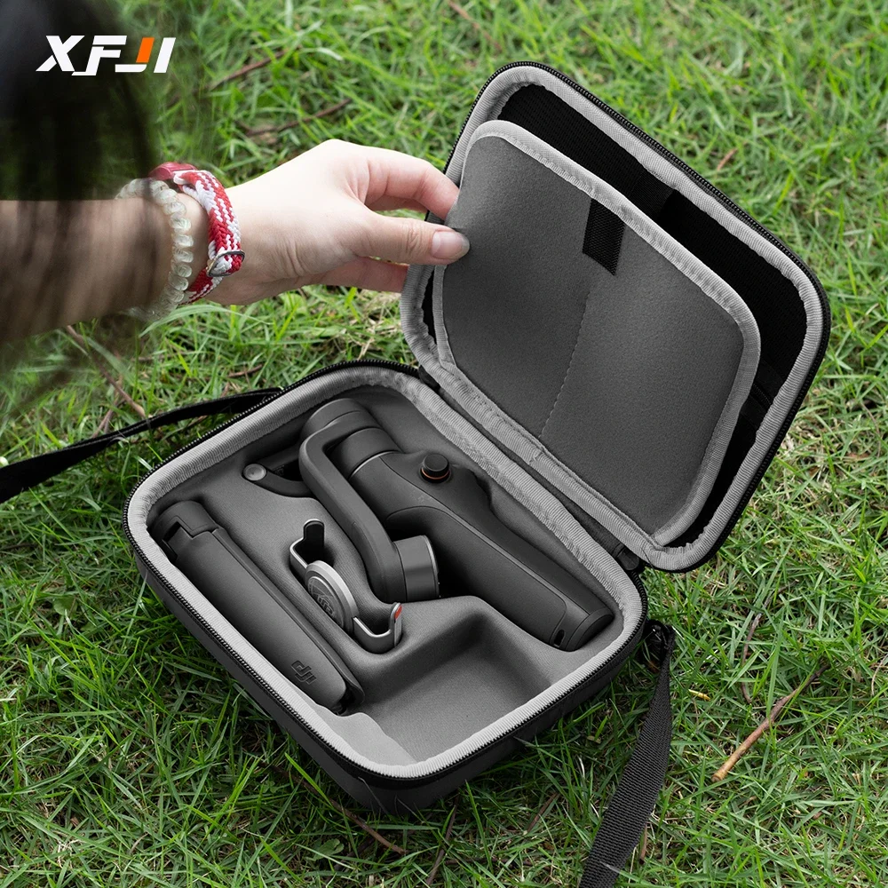 Handheld Gimbal Accessories Portable Carrying Case for DJI Osmo Mobile 6 Gimbal Stabilizer DJI OM 6 PU Leather Splash-proof Shoulder Bag