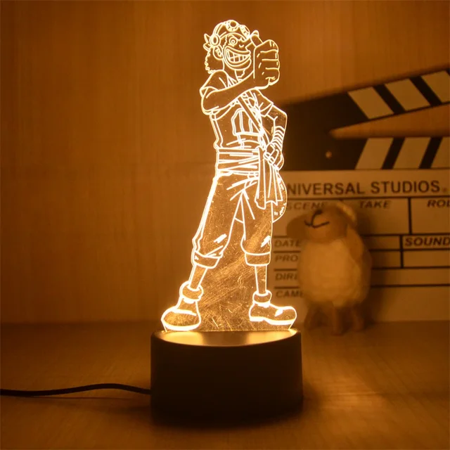 Lampe LED One Piece Usopp Veilleuse 3D 21