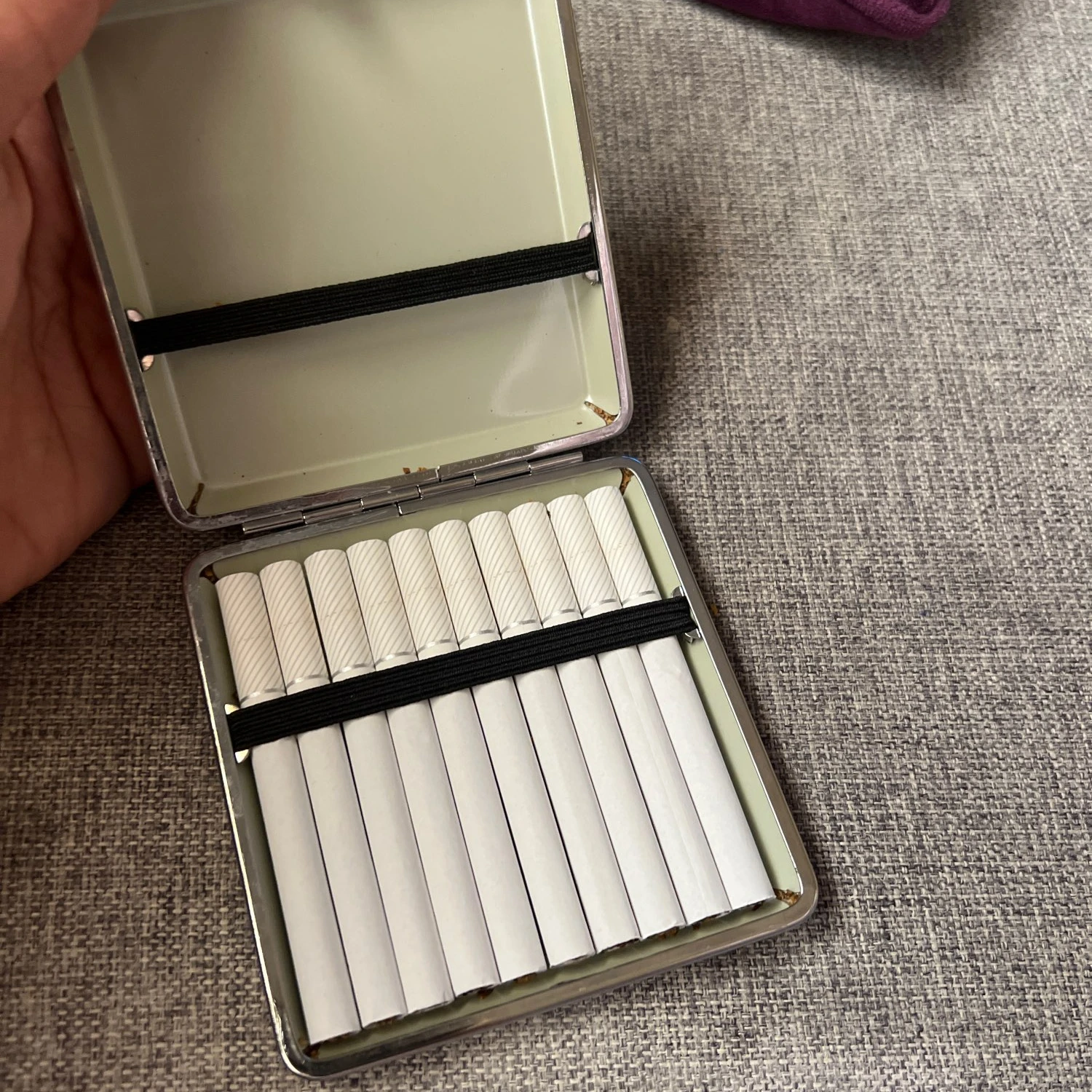 Skull And LOVE Leather Cigarette Case Box Portable Cigar Box-Up to 20 King Size 84mm Cigarettes Volume 3