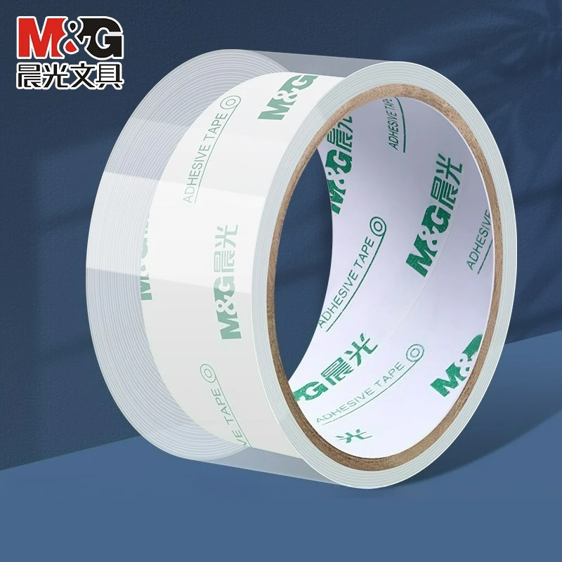 M&G 투명 테이프 (택배 포장 및 상자 밀봉용) 대형 사이즈 폭 45/48mm 고점도 및 강력 접착력