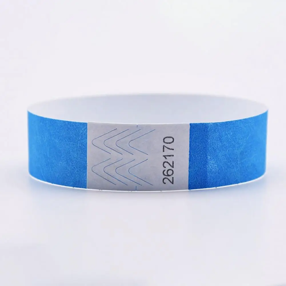100 Pcs Paper Bracelets Waterproof Tear Resistant Identification Wrist Bands Event Wristbands For Concerts Festivals Parties 5
