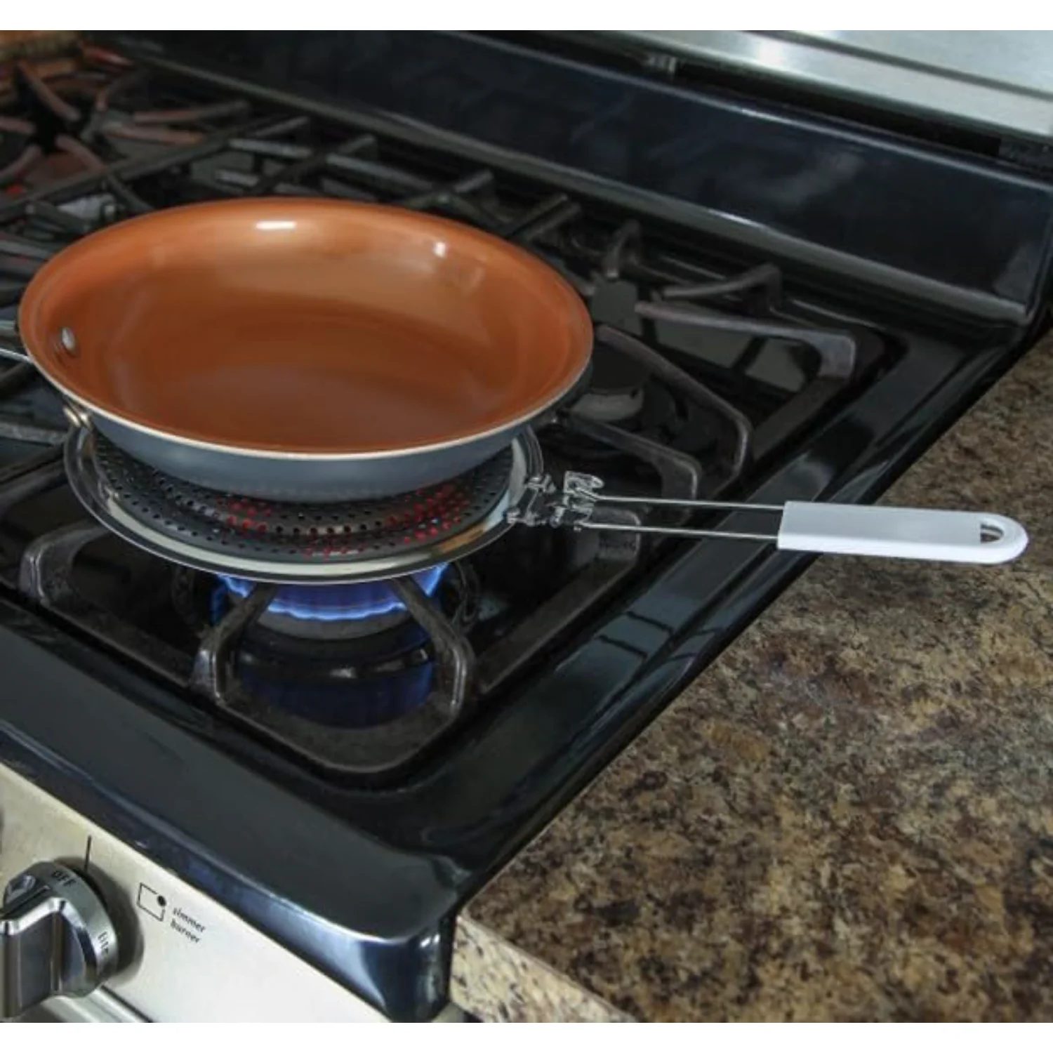 Stainless Steel Heat Diffuser for Gas and Stove, Induction Cooktop Compatibility, Simmer Plate, Even Heat Distribution, Food Wa