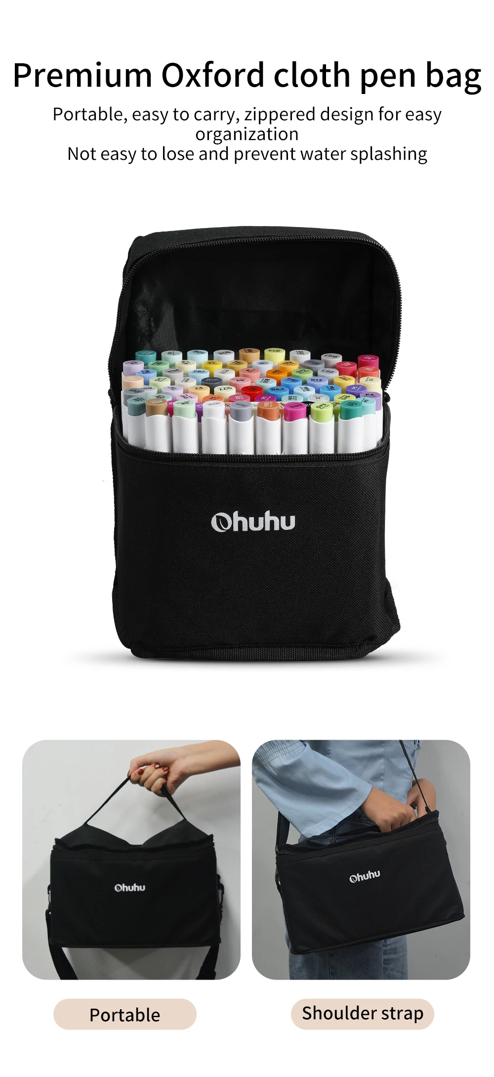 Ohuhu Honolulu Marker Pen Set Oily Alcohol Art Markers Dual Brush Felt Pen  Sketching Drawing Graffiti Manga School Art Supplies