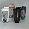590ml Blender Shaker Bottle with Plastic Whisk Ball BPA Free Plastic Protein Shakes Leakproof for Powder Workout Gym Sport 2