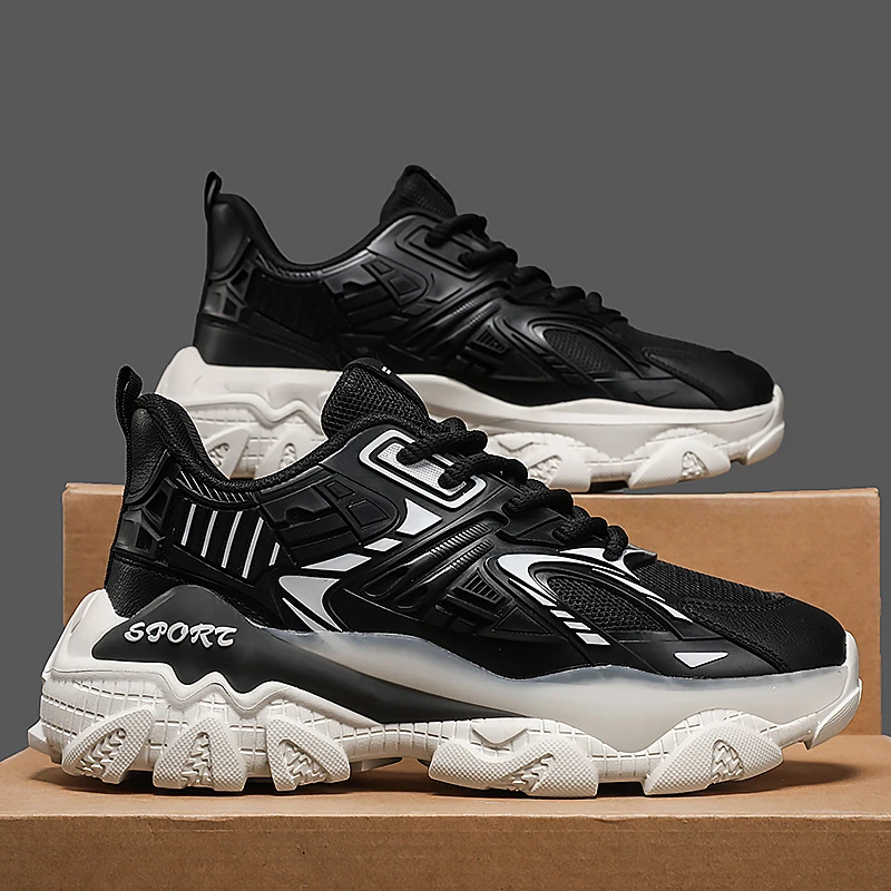 أحذية رياضية كاجوال رجالية بأربطة ونعل EVA