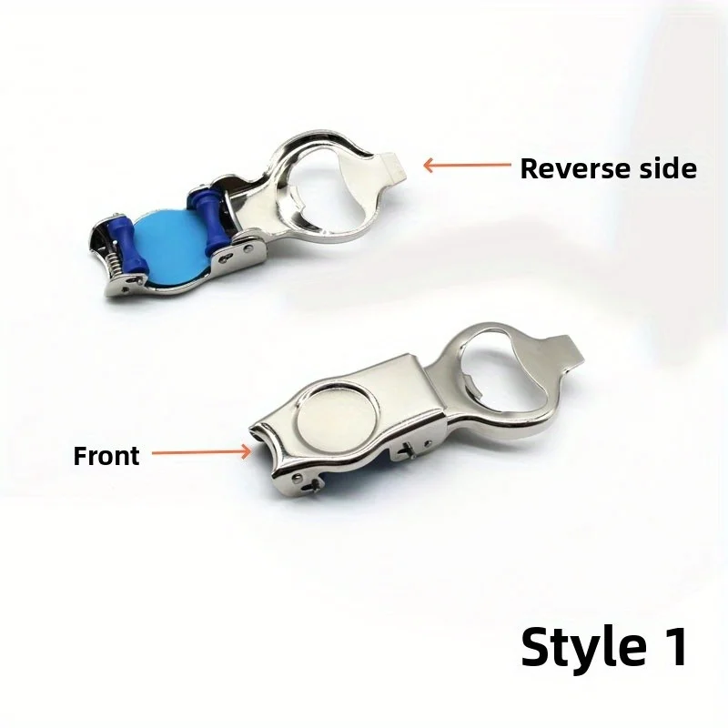 Heavy-Duty Stainless Steel Bottle Opener - Manual Folding Can Opener with One-Touch Opening, for Beer, Soda, Carbonated Drinks