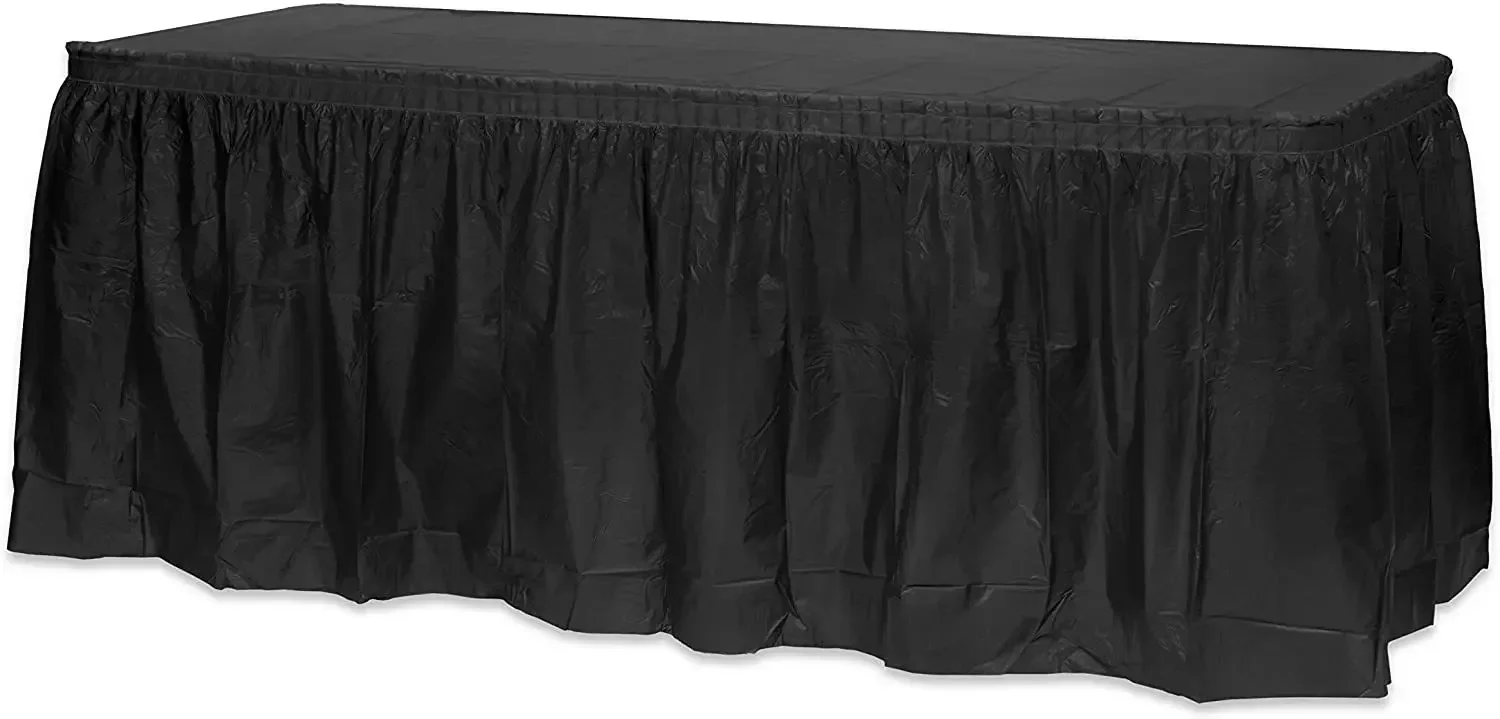 Vibrant Disposable Table Skirt - Perfect for Celebrations and Events
