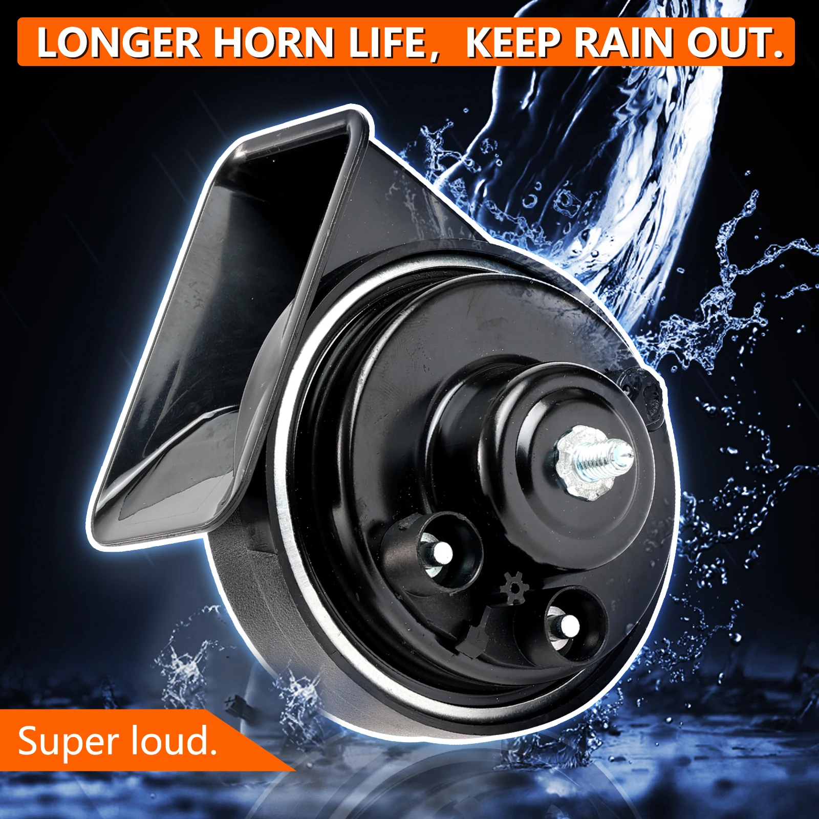 Dual Snail Horn 12V 110-125DB Waterproof High Low For Ford Fiesta Focus S-Max B-Max Cadillac ATS CTS XTS SRX Escalade 1815233 car siren horn car air horn waterproof horn