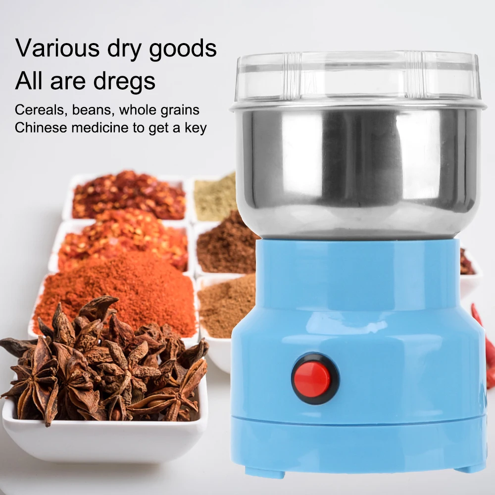 Electric Food Chopper Processor Pepper Salt Garlic Seasoning Grinder