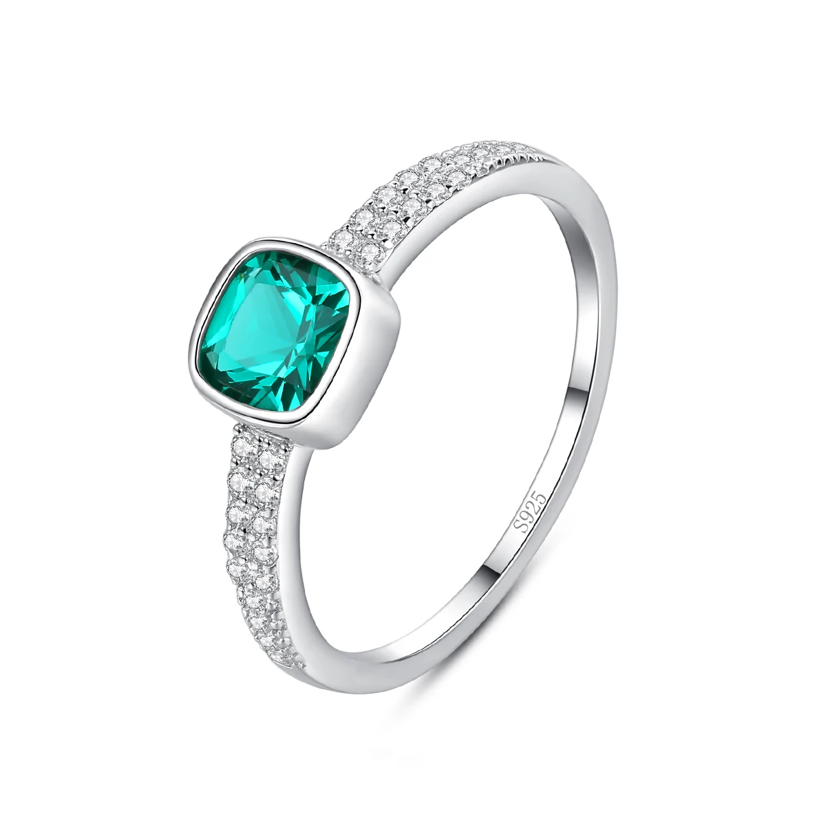 Collana con ciondolo quadrato in vero argento sterling, raffinata per donne, appuntamenti, feste, ragazze, accessori natalizi_voghion.com