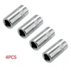 4PCS 1/4" Square Drive To 1/4" Hex Socket Bits Converter Screwdriver Bit Adapter For Screwdriver Bit Socket Adapter Step Drill 1