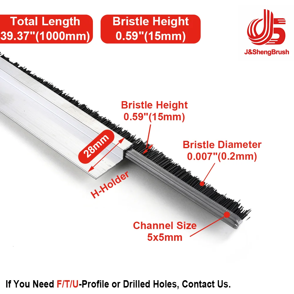 Aluminum Alloy Door & Window Seal Strip Brush - Dustproof & Waterproof Isolation Barrier Accessory
