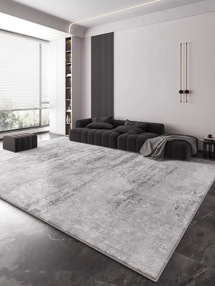 Minimalist Light Grey Carpet Luxurious Home Decoration Rug Large Size Living Room Carpet Comfortable Soft Waterproof Bedroom Rug 5