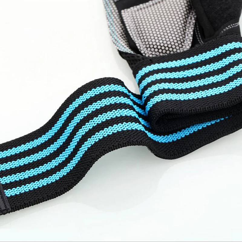1Pair Half Finger Gym Fitness Gloves with Wrist Wrap Support for Men Women Crossfit Workout Power Weight Lifting Equipment 5