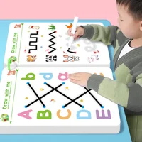 Reusable Magical Tracing Workbook Pen Control Training Book for Kids Handwriting Practice