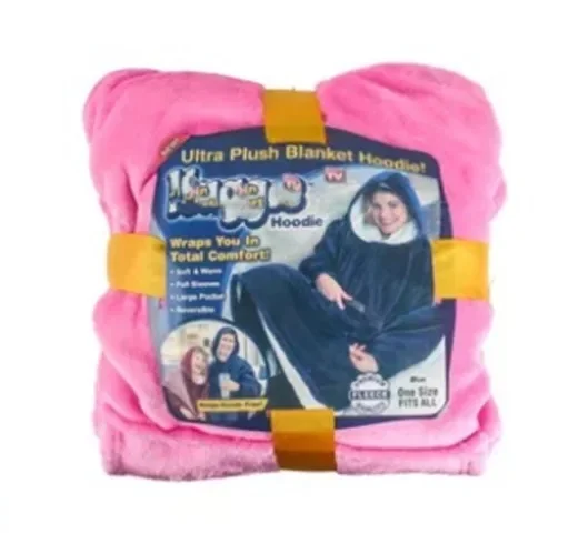 Huggle هوديي TV جديد كسول الشخص العلوي بطانية التلفزيون في الهواء الطلق مقاومة البرد الصوف الدفء الملابس مقنعين دافئ صالح ملابس المنزل