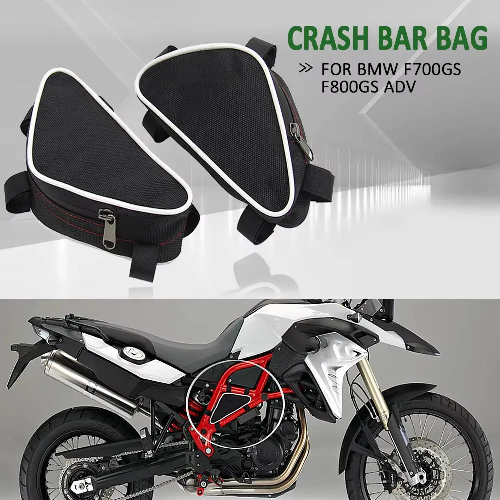 GREAT BIKERS GEAR – Borse Interne Per BMW F700GS - Set 3 Tasche Laterali E Top Box - In Nylon 600D Con Tracolle E Tracolla - Impermeabili E Rifrangenti