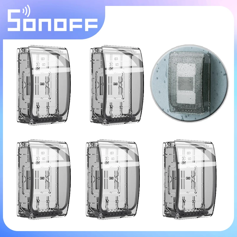 Sonoff Waterproof Box R2 Resistente All'Acqua Compatibile Con Sonoff Th Elite Th Origin Pow Elite Pow Origin M5 Tx Nspanel Pro