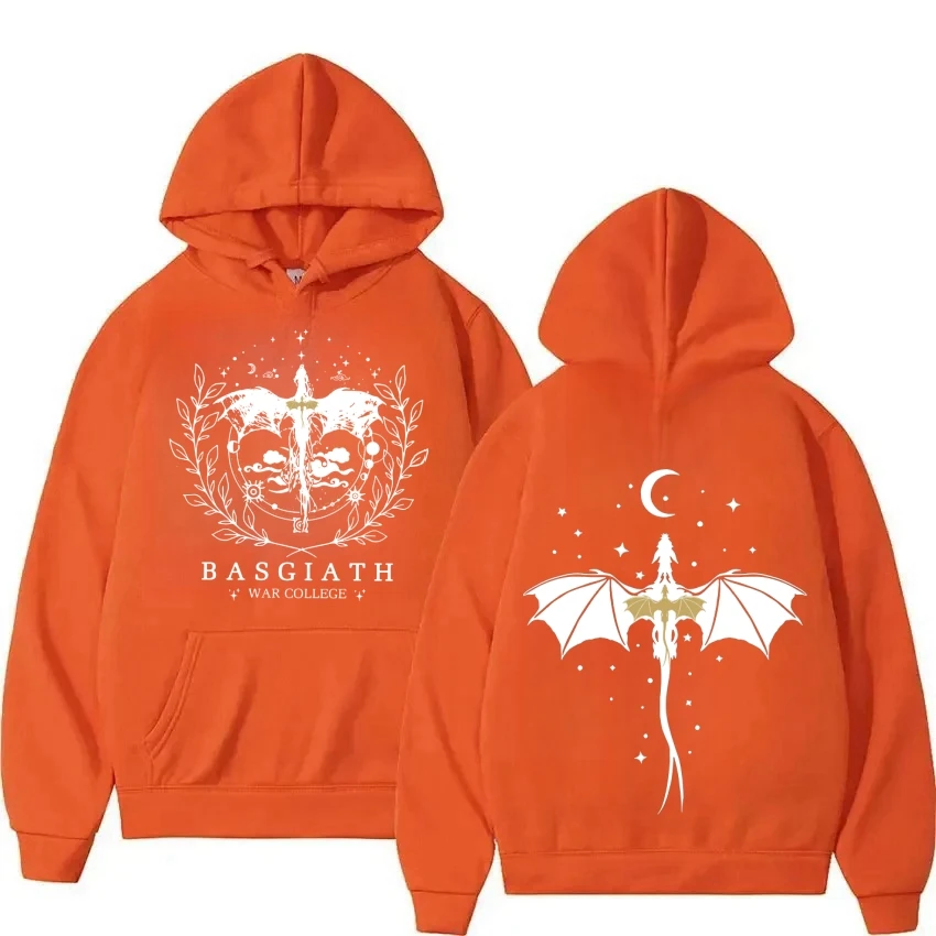 thumbnail image 1 of Basgiath War-Sudadera con capucha de algodón para hombre y mujer, ropa con estampado gráfico de cuarta ala, Tops de calle, primavera y otoño, 1 of 5