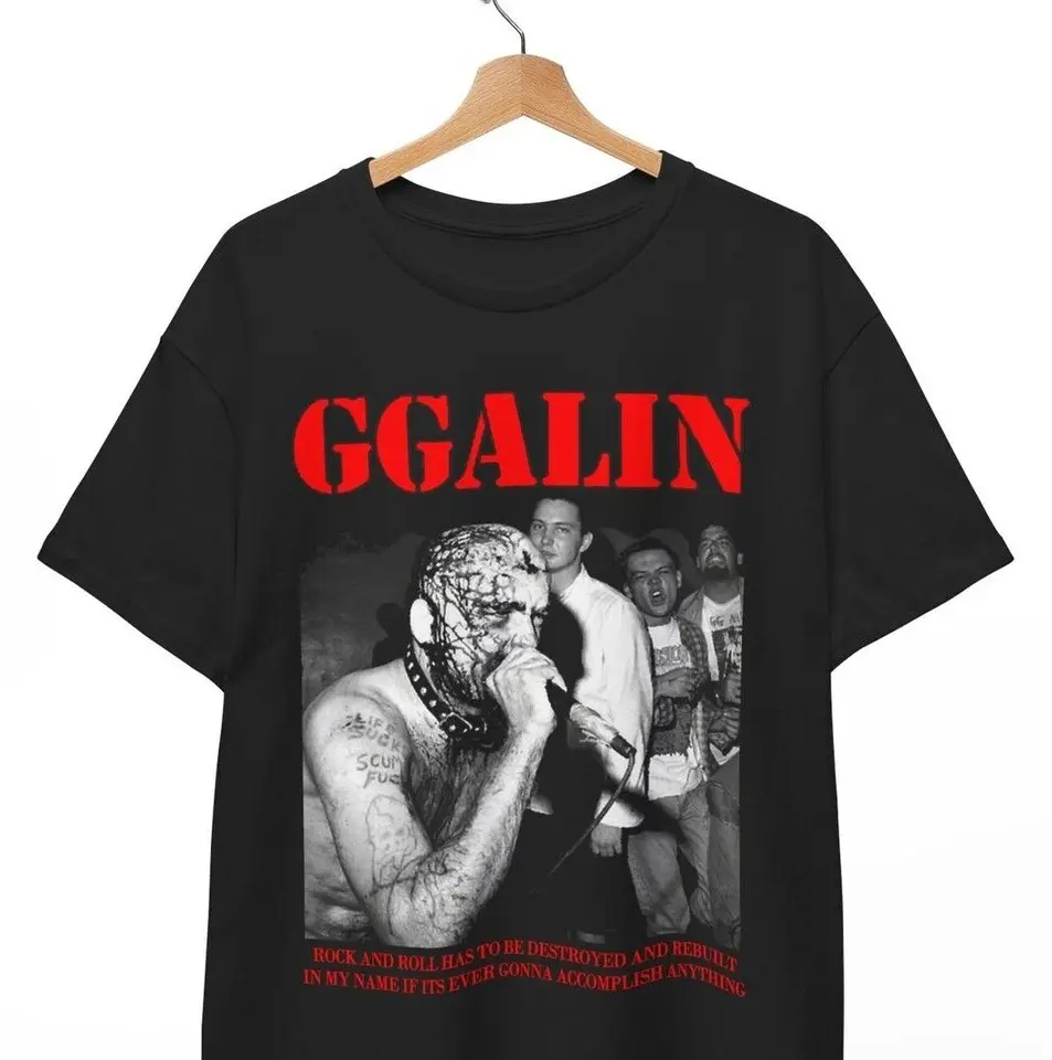 GG Allin T-shirt, Live Fast Die Fast Hardcore Punk Rock Metal Music Unisex  Tee - AliExpress, image size:953x960
