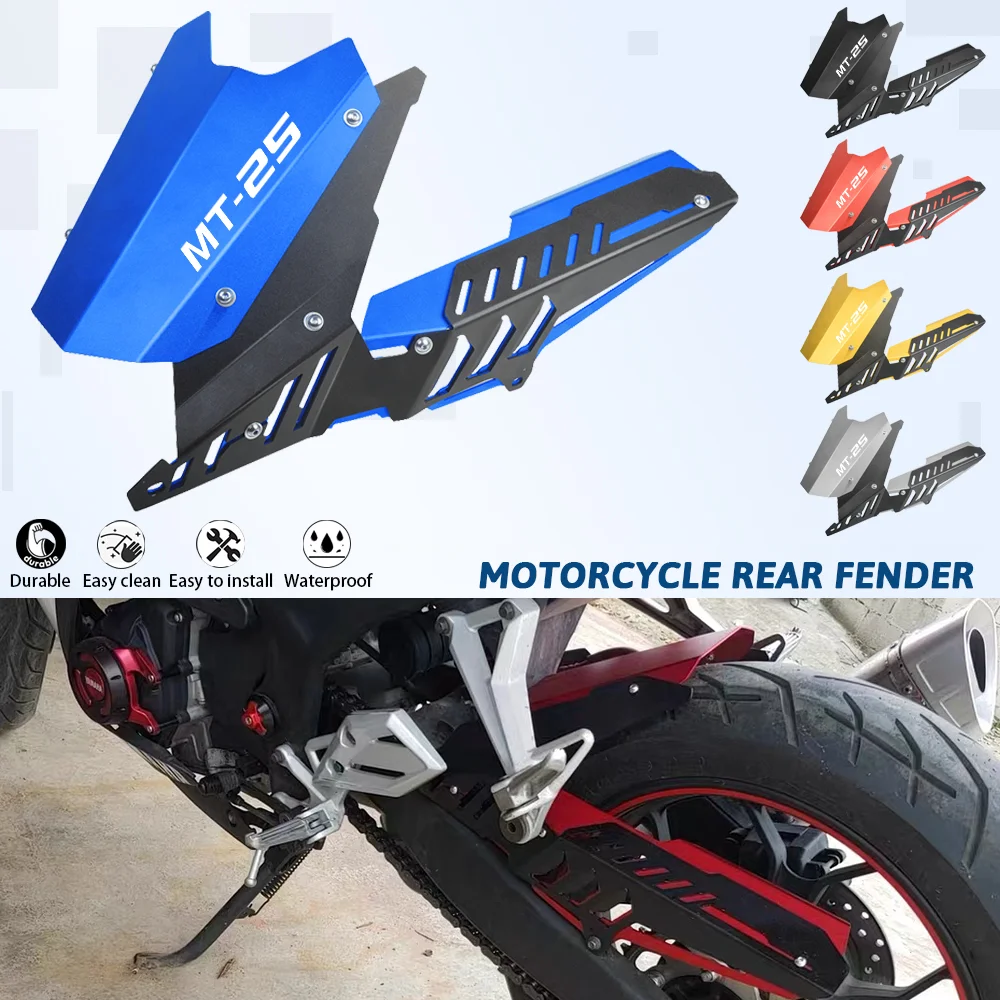 

For YAMAHA MT-03 MT03 MT 03 MT-25 MT25 Mudguard Fender Chain Cover Guard Rear Tire Hugger Motorcycle YZF R25 R3 YZF-R25 YZF-R3
