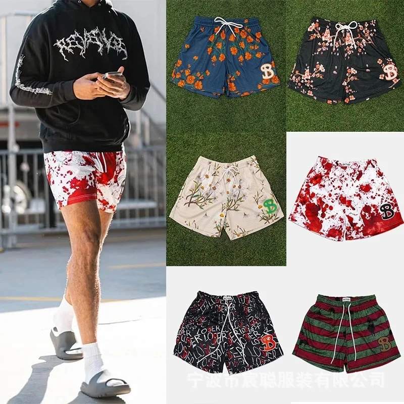 BUCKETSQUAD Summer Men Basketball Shorts Men's Mesh Sweatpants Gyms Loose Fitness shorts Quarter Knee Outdoor Sports shorts 5