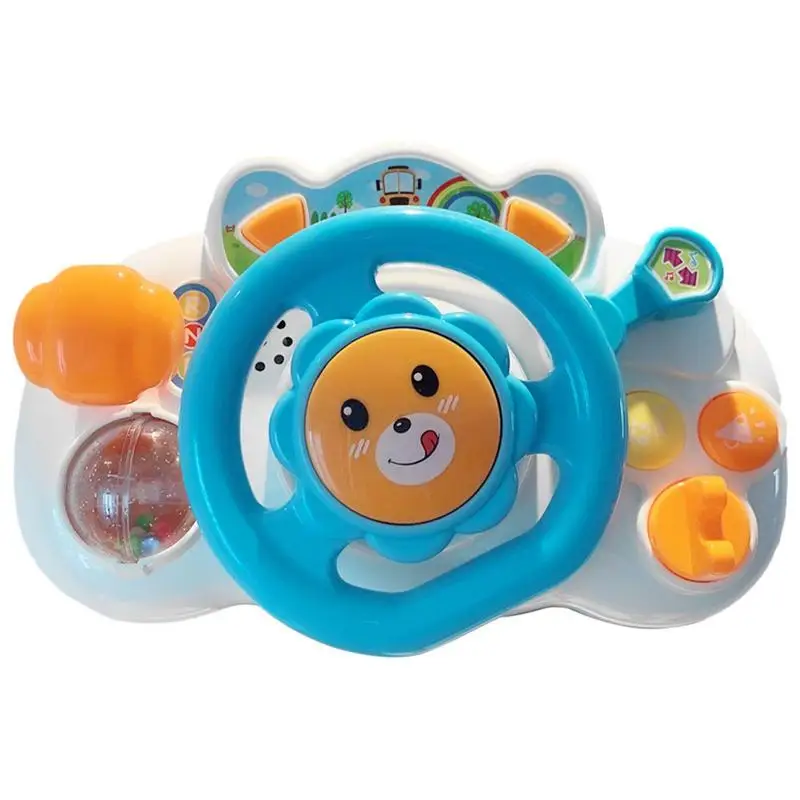 

Car Seat Steering Wheel Toy Car Seat Steering Wheels For Toddlers With Light Sound Simulation Driving Pretend Play Learning