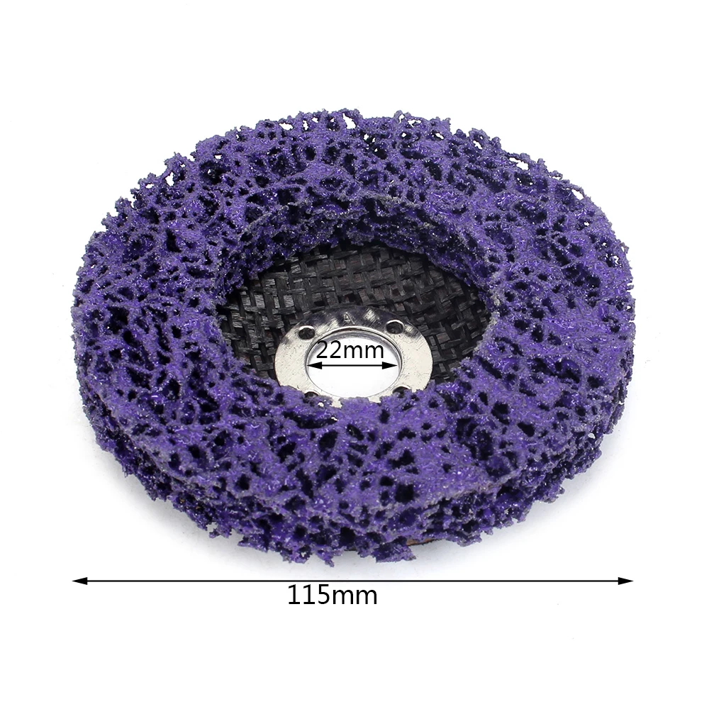 100/115/125mm Schleifscheibe 1 stücke Poly Streifen Disc Für Winkel Schleifer Metall Holzbearbeitung Rost Entfernung Reinigung polieren Schleifmittel – Detail 3