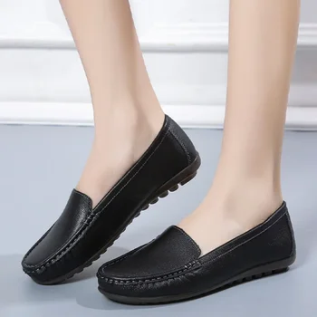 أحذية أنيقة لينة سوليد النساء الحوامل العمل حذاء فاخر ربيع الخريف جديد مريح شقة القاع ممرضة أحذية نسائية 6