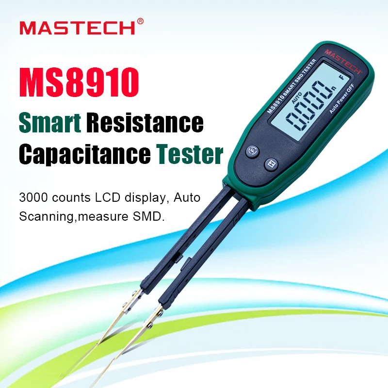 

Multimeter MASTECH MS8910 SMD Auto identify Resistance tester capacitance meter diode tesing smart scan