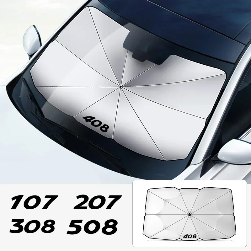 Suitable for Peugeot 206 207 208 301 307 308 406 407 408 508 2008 3008 5008 108 607 4008 Rifter 107 306 car windshield parasol