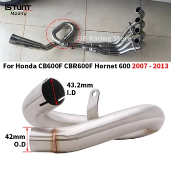 For Honda CB600F Hornet 600 CB CBR600F 2007 - 2013 Motorcycle Exhaust Escape Moto Modified Mid Pipe Connect Original Muffler