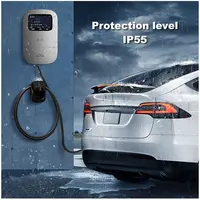 JIGU-Câble de Chargement Électrique pour Voiture, Station de Recharge pour Véhicule, Boîtier Mural de Type 2, 32A, 380V, 22kW 5