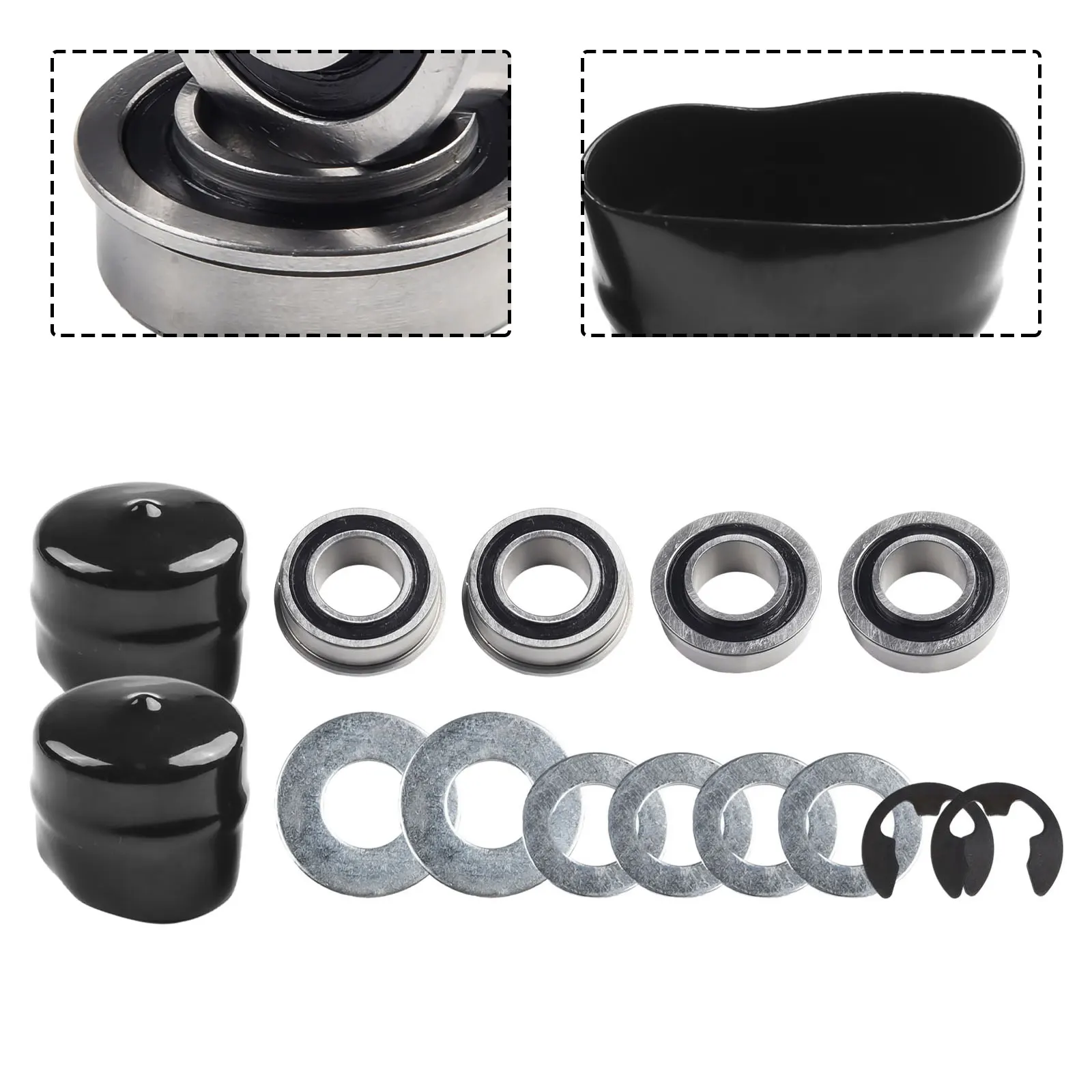 Front Wheel Bushing To Bearing Conversion Kit For 532009040 9040H 532124959 Lawn Mower Parts Garden Power Tools Accessories