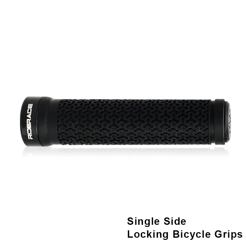Fahrrad griff mtb mountain bike weiche einseitige verriegelung lenker abdeckung stecker gummi rutsch fester fahrrad griff – Detail 5