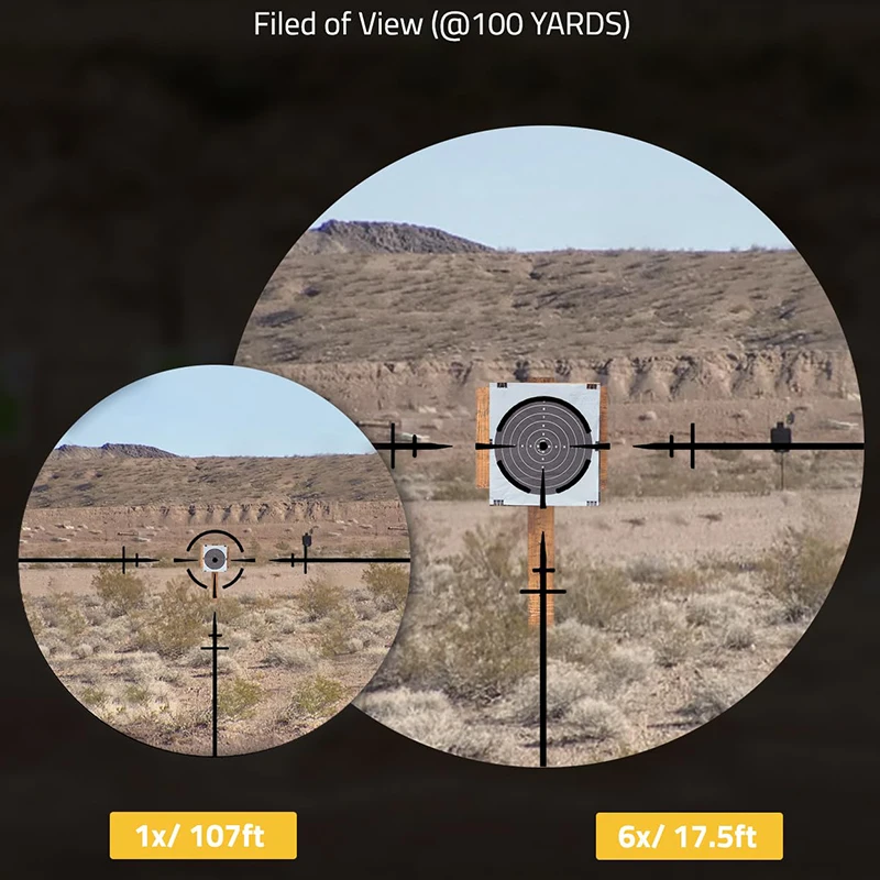 1-6x24 LPVO Rifle Scope 5 Levels Illumination Reticle Second Focal Plane Scope Leveling Kit