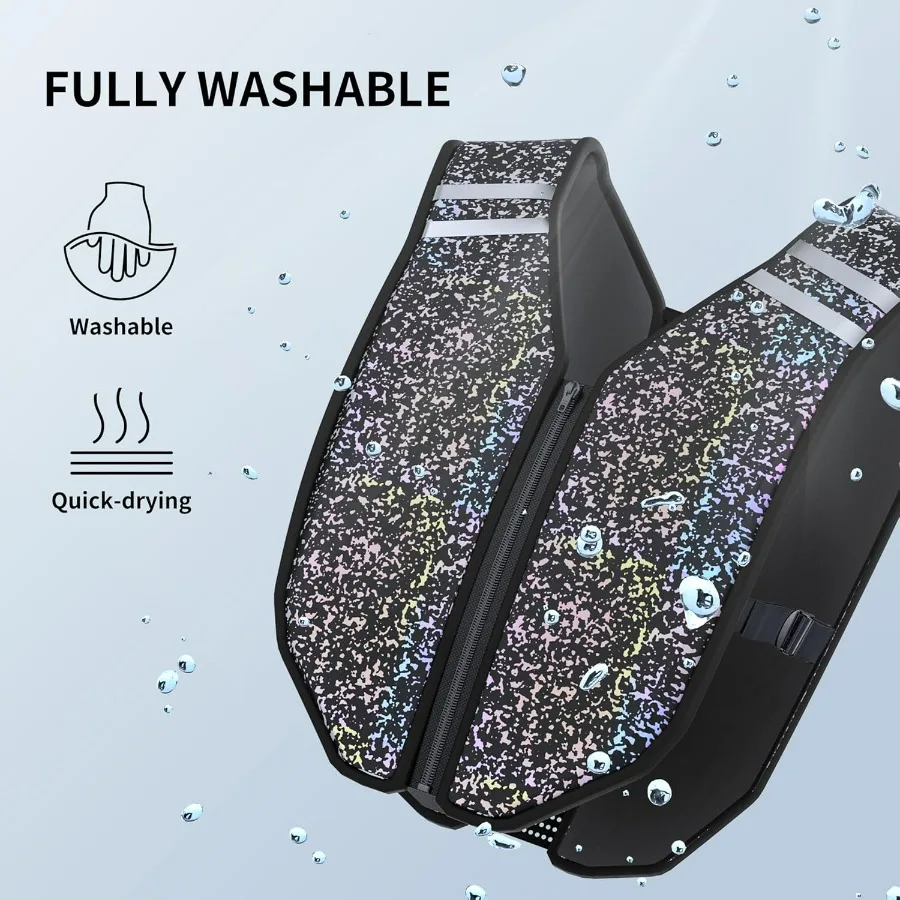 Weighted Vest Soft Washable for Men Women Kids 6.5lbs/11lbs/17.5lbs/22lbs,Fully Reflective Running Weight Vest,No Leakage Weight