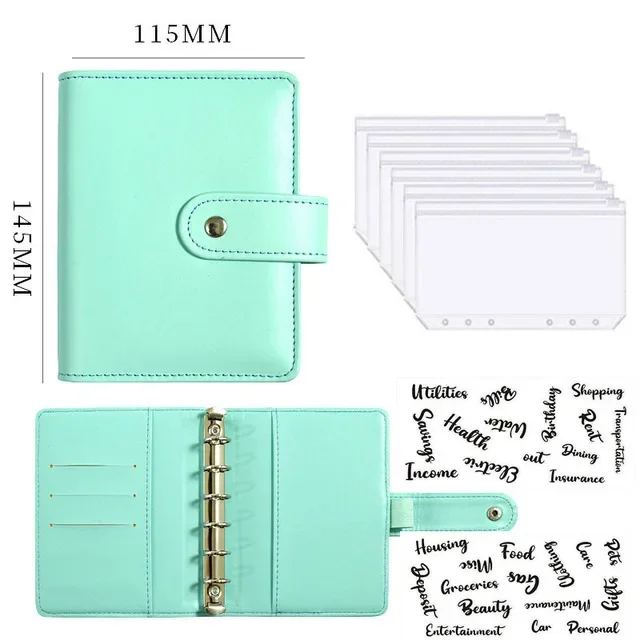 Budget Binder Notebook with Cash Envelopes for Money Management and Savings Organization