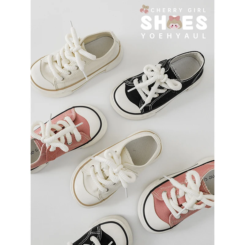 

Туфли для девочек, новинка, осенняя Корейская винтажная холщовая повседневная обувь с мягкой подошвой