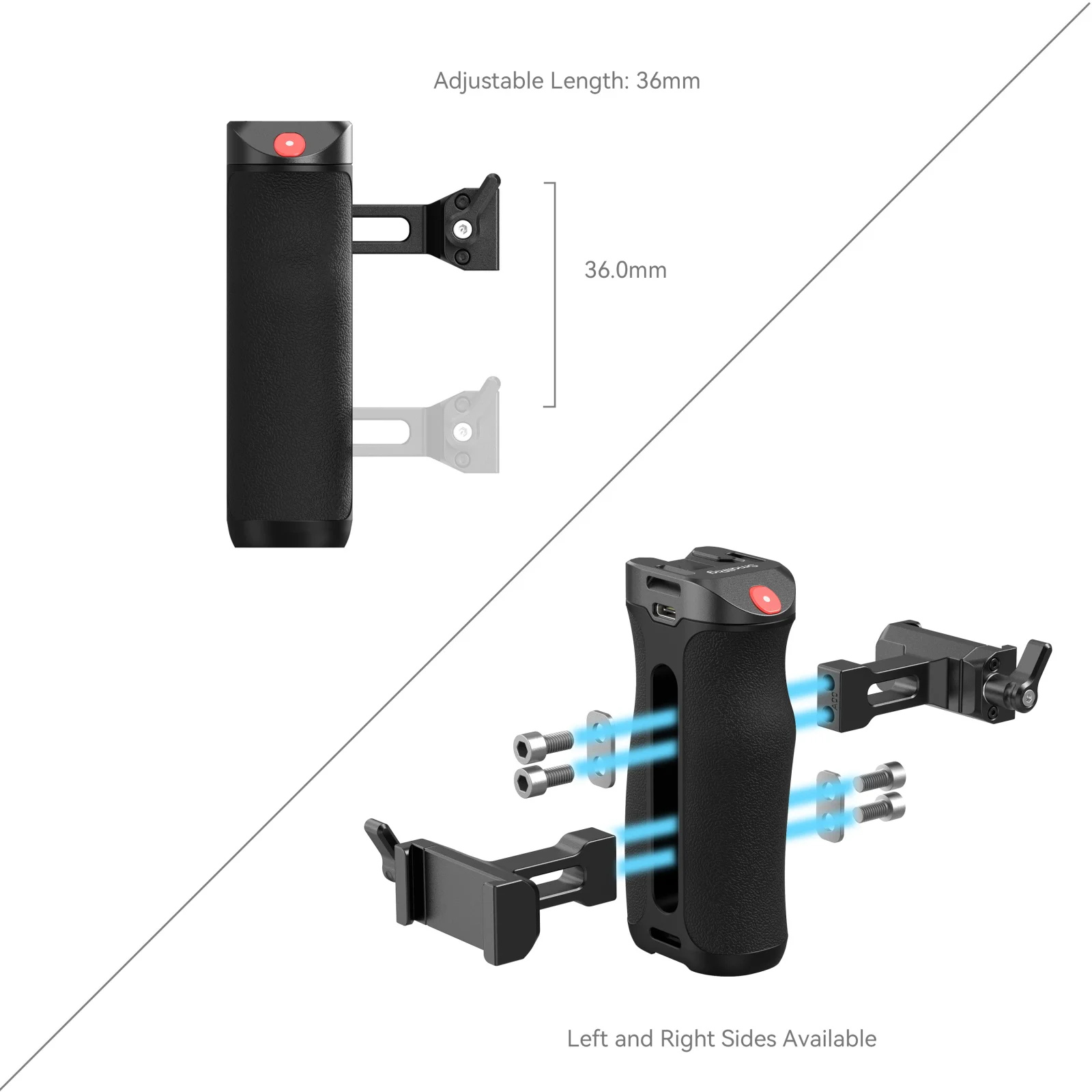 Arca-Type Side Handle with Rec Trigger for Sony A7R V / A7R IV / A6600 /A6400 fo