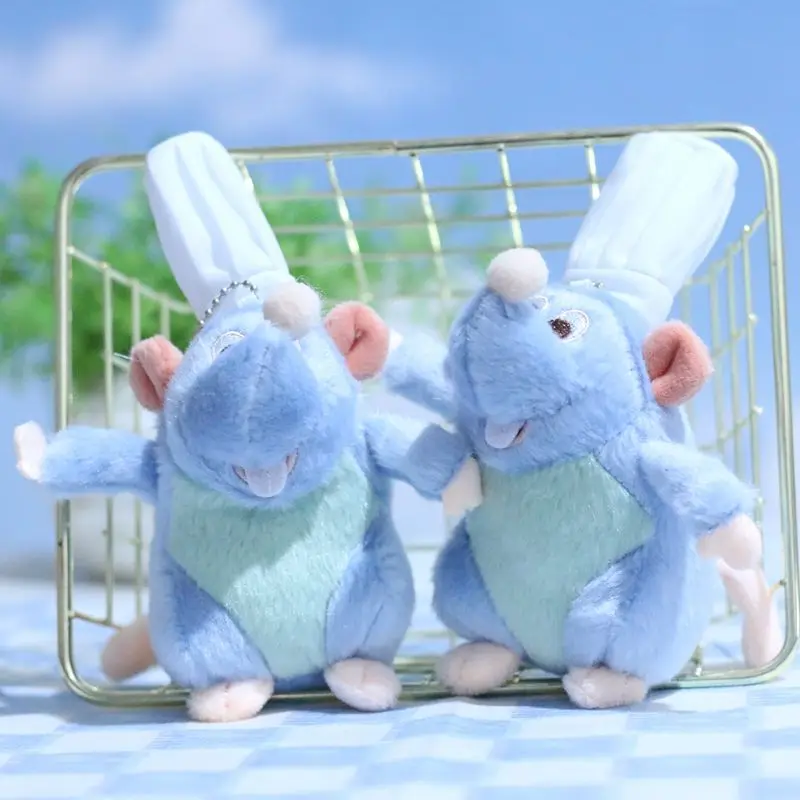 Kawaii  Cooking Mouse King Pendant Plush Toy Mouse Doll Bag Pendant Doll Keychain Grabber Doll Gift for Girlfriend's Birthday 2